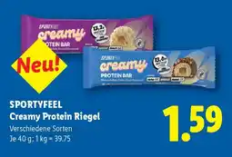 Lidl Sportyfeel Creamy Protein Riegel Angebot