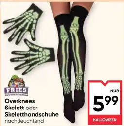 Maximarkt Fries Overknees Skelett oder Skeletthandschuhe Angebot