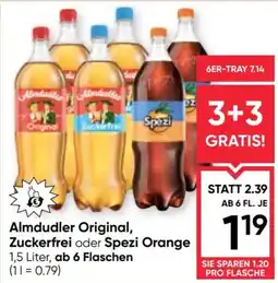 Maximarkt Almdudler Original, Zuckerfrei oder Spezi Orange Angebot