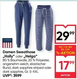 Maximarkt Vinson Damen Sweathose Angebot