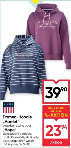 Maximarkt Vinson Damen-Hoodie Angebot