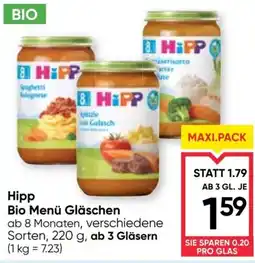 Maximarkt Hipp Bio Menü Gläschen Angebot