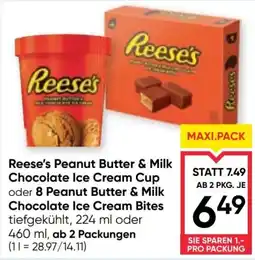 Maximarkt Reese's Peanut Butter & Milk Chocolate Ice Cream Cup Angebot