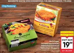 Maximarkt Stritzinger Schweineschnitzel, Hähnchenschnitzel oder Hähnchen-Nuggets Angebot