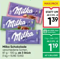 Maximarkt Milka Schokolade Angebot