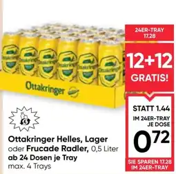 Maximarkt Ottakringer Helles, Lager oder Frucade Radler Angebot