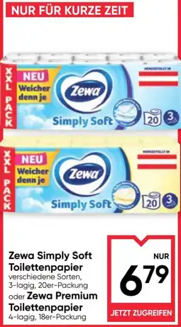 Maximarkt Zewa Simply Soft Toilettenpapier Angebot