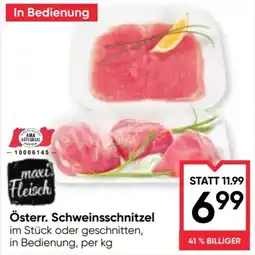 Maximarkt maxi Fleisch Österr. Schweinsschnitzel Angebot