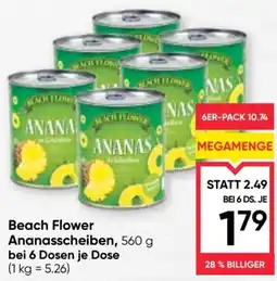 Maximarkt Beach Flower Ananasscheiben Angebot