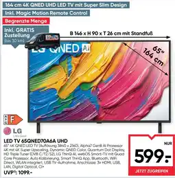 Maximarkt LG LED TV 65QNED70A6A UHD Angebot