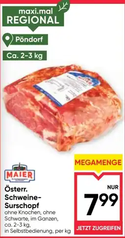 Maximarkt Österr. Schweine-Surschopf Angebot