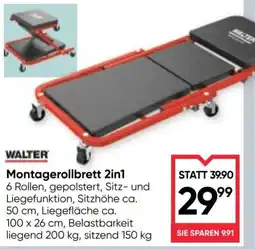 Maximarkt Walter Montagerollbrett 2in1 Angebot