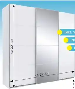 Möbelix Schwebetürenschrank Carano Angebot