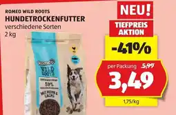 Hofer Romeo Wild Roots Hundetrockenfutter Angebot