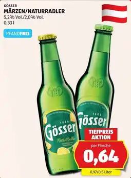 Hofer Gösser Märzen/Naturradler Angebot