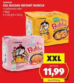Hofer Samyang XXL Buldak Instant Nudeln Angebot