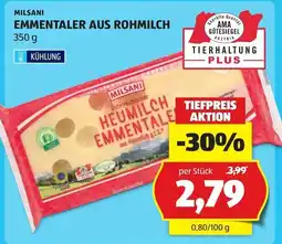 Hofer Milsani Heumilch Emmentaler Angebot
