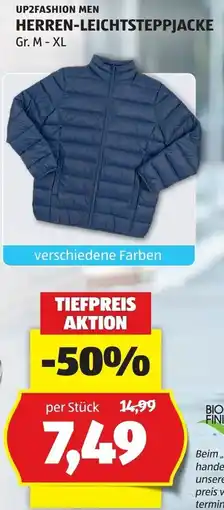 Hofer UP2FASHION MEN HERREN-LEICHTSTEPPJACKE Angebot