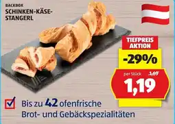 Hofer BACKBOX SCHINKEN-KÄSE-STANGERL Angebot