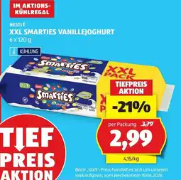 Hofer Smarties Vanillejoghurt Angebot