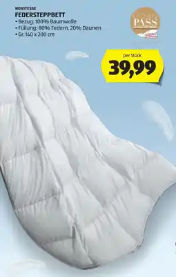 Hofer Novitesse federsteppbett Angebot