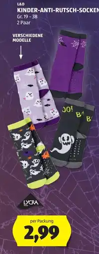 Hofer L&D Kinder-Anti-Rutsch-Socken Angebot