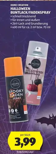 Hofer Home Creation Halloween Buntlack/Fadenspray Angebot
