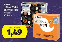 Hofer Kokett Halloween-Servietten Angebot