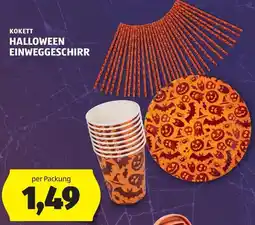 Hofer Kokett Halloween Einweggeschirr Angebot