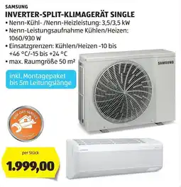 Hofer Samsung Inverter-Split-Klimagerät Single Angebot