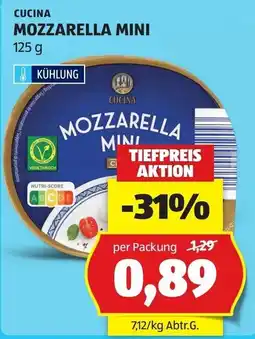 Hofer Cucina Mozzarella Mini Angebot