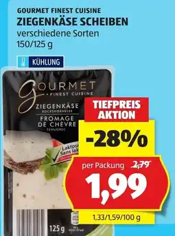Hofer Gourmet Ziegenkäse Scheiben Angebot