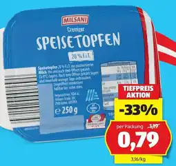 Hofer Milsani Cremiger Speisetopfen Angebot