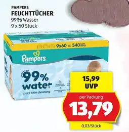 Hofer Pampers Feuchttücher Angebot