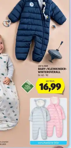 Hofer Lily & Dan Baby-/Kleinkinder-Winteroverall Angebot