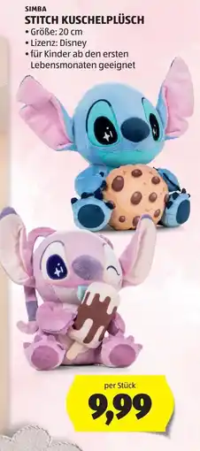 Hofer Simba Stitch Kuschelplüsch Angebot
