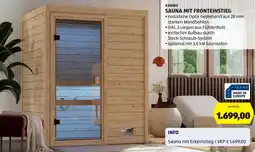 Hofer Karibu Sauna mit Fronteinstieg Angebot