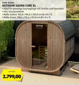 Hofer Home Deluxe Outdoor Sauna Cube XL Angebot