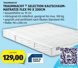 Hofer Traumnacht Selection Kaltschaum-Matratze Flex Angebot
