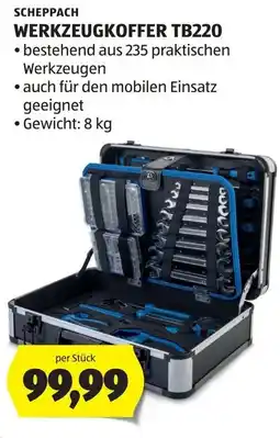 Hofer Scheppach Werkzeugkoffer TB220 Angebot