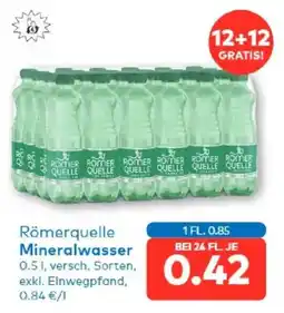 T&G Römerquelle Mineralwasser Angebot