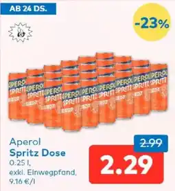 T&G Aperol Spritz Dose Angebot