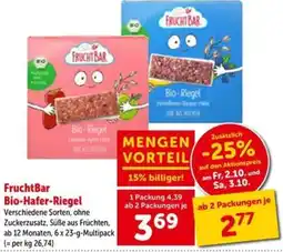 Interspar FruchtBar Bio-Hafer-Riegel Angebot