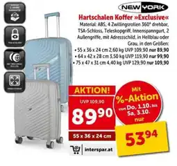 Interspar Hartschalen Koffer »Exclusive« NEW YORK Angebot