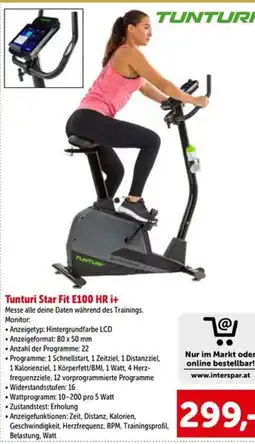 Interspar Tunturi Star Fit E100 HR i+ Angebot