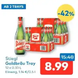 T&G Stiegl Goldbräu Tray Angebot