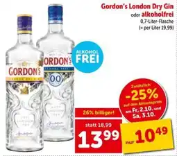 Interspar Gordon's London Dry Gin Angebot