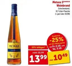 Interspar Metaxa Weinbrand Angebot