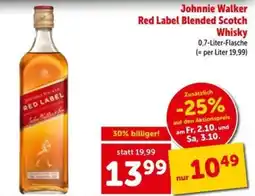 Interspar Johnnie Walker Red Label Blended Scotch Whisky Angebot