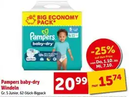 Interspar Pampers baby-dry Windeln Angebot